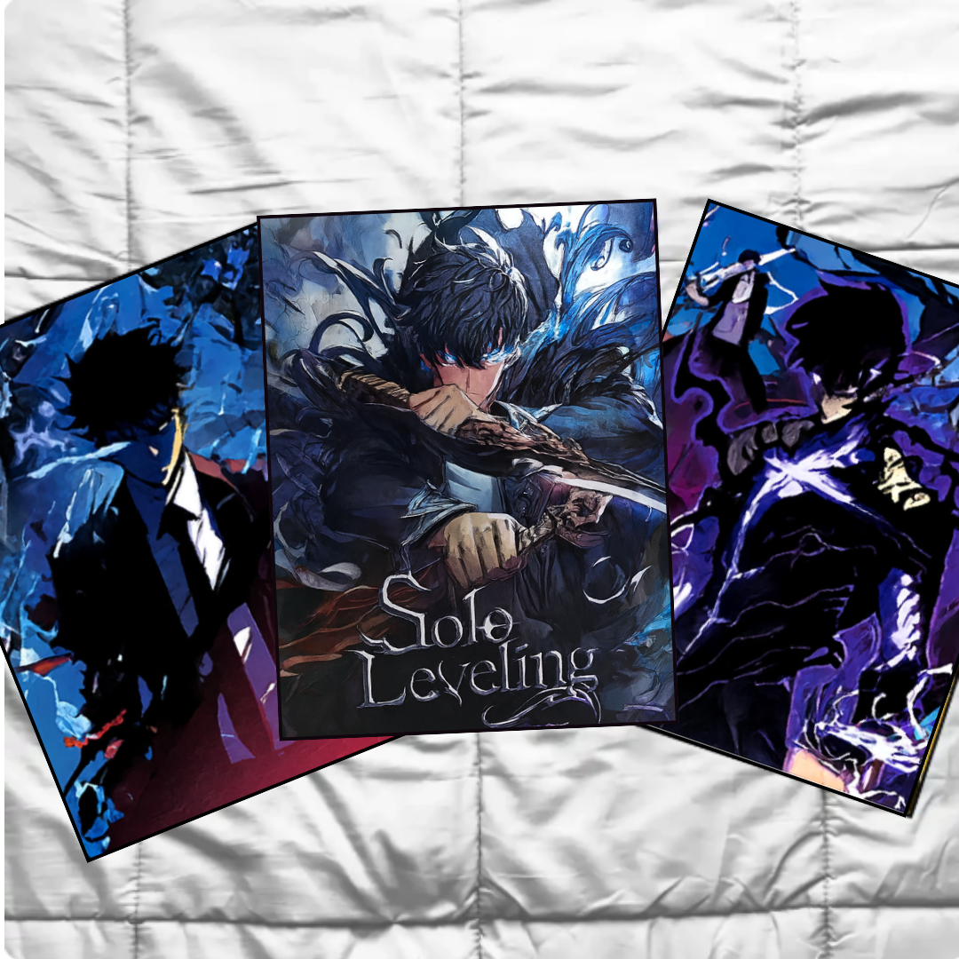 Póster 3D Solo Leveling: Sung Jin-Woo